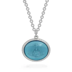Vivienne Westwood Alvaro Silver Cabochon Pendant