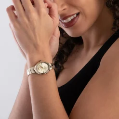 Vivienne Westwood Armour 28mm Yellow Gold Tone Ladies Watch