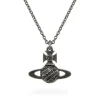 Vivienne Westwood Assita Black Crystal Pendant