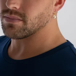 Vivienne Westwood Azul Yellow Gold Tone Pearl Men’s Earring