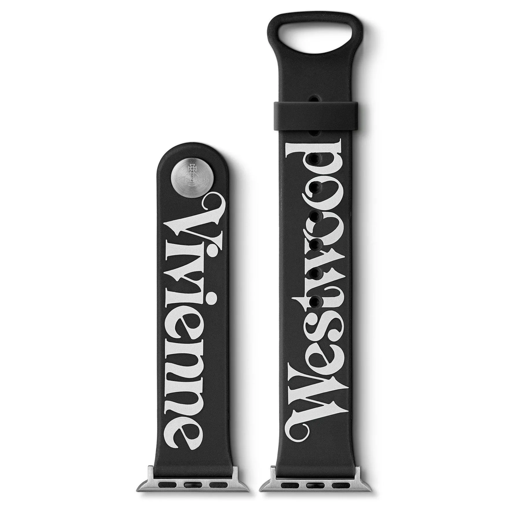 Vivienne Westwood Black Silicone Apple Watch Strap