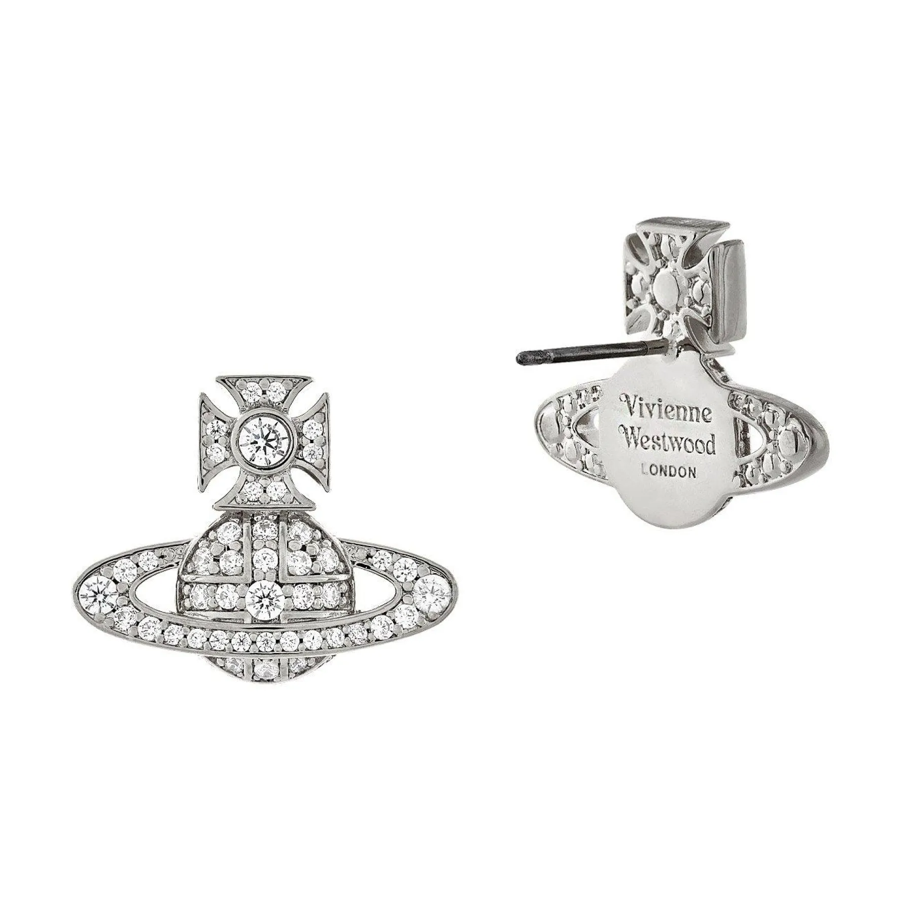 Vivienne Westwood Carmela Crystal Stud Earrings