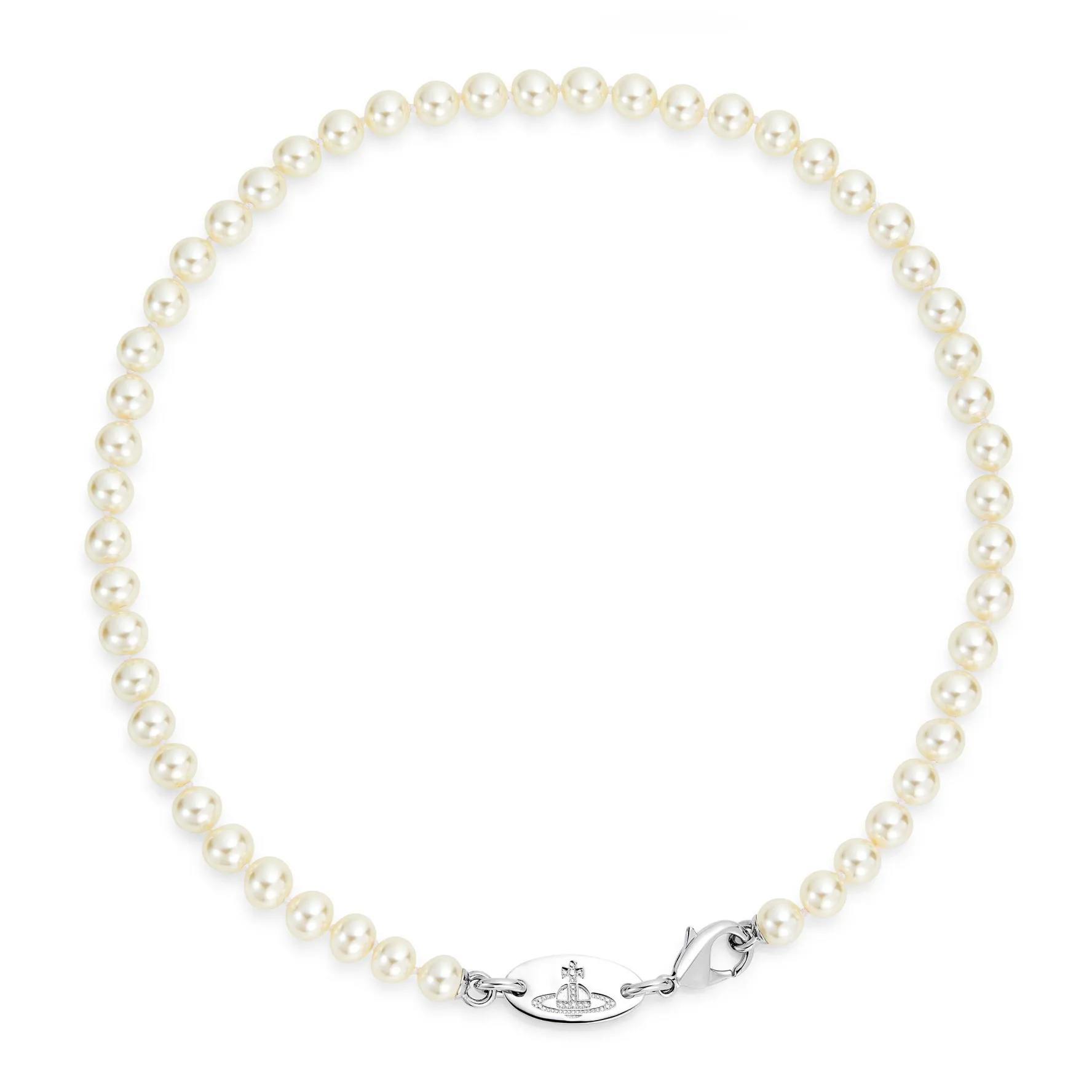 Vivienne Westwood Cubic Zirconia Pearl Necklace