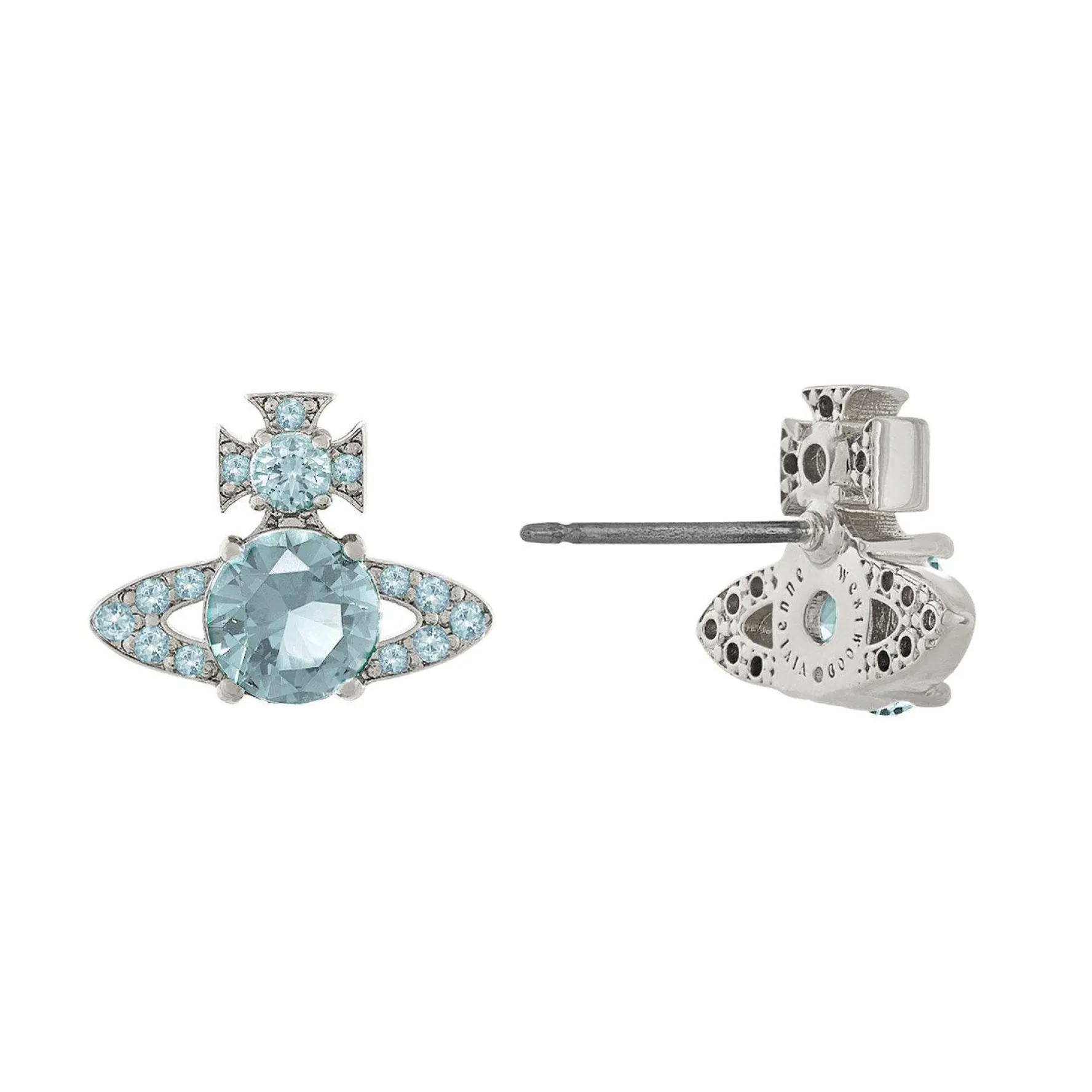 Vivienne Westwood Ismene Silver Cubic Zirconia Stud Earrings