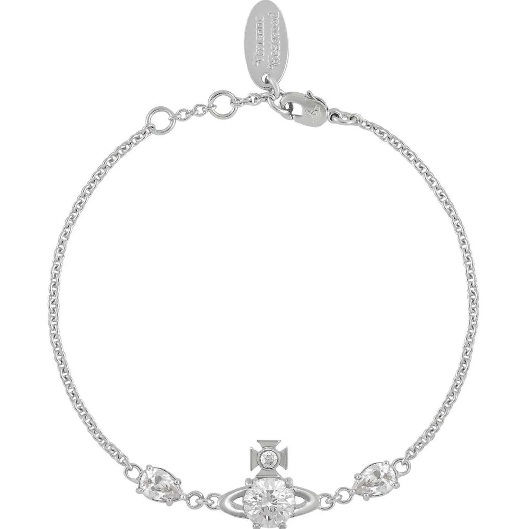Vivienne Westwood Joaquina Silver Cubic Zirconia Bracelet