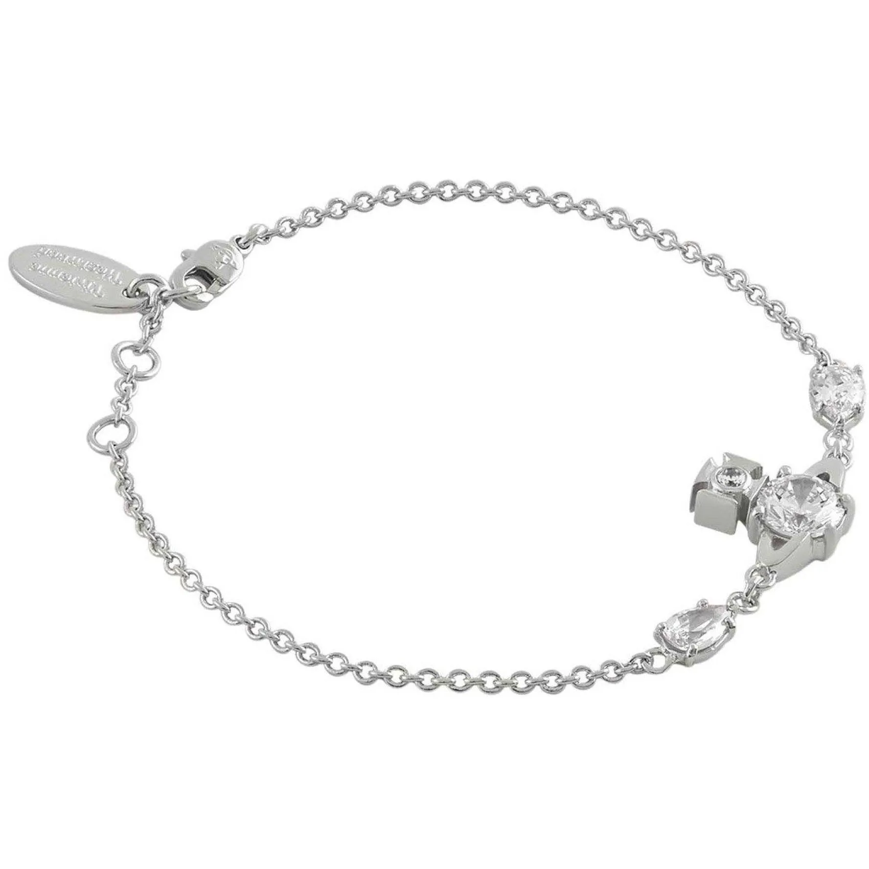 Vivienne Westwood Joaquina Silver Cubic Zirconia Bracelet