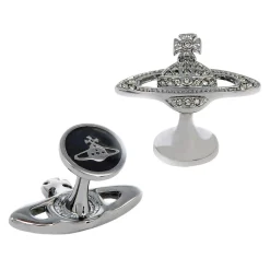 Vivienne Westwood Mini Bas Relief Black Tone Men's Cufflinks