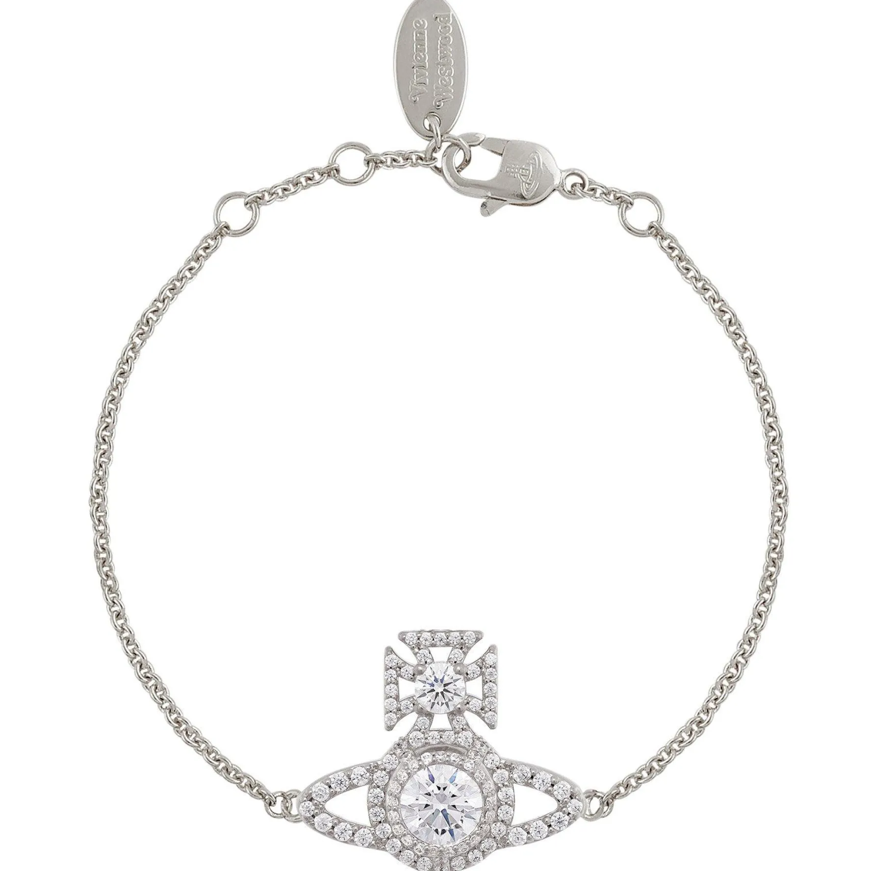 Vivienne Westwood Norabelle Silver Crystal Bracelet
