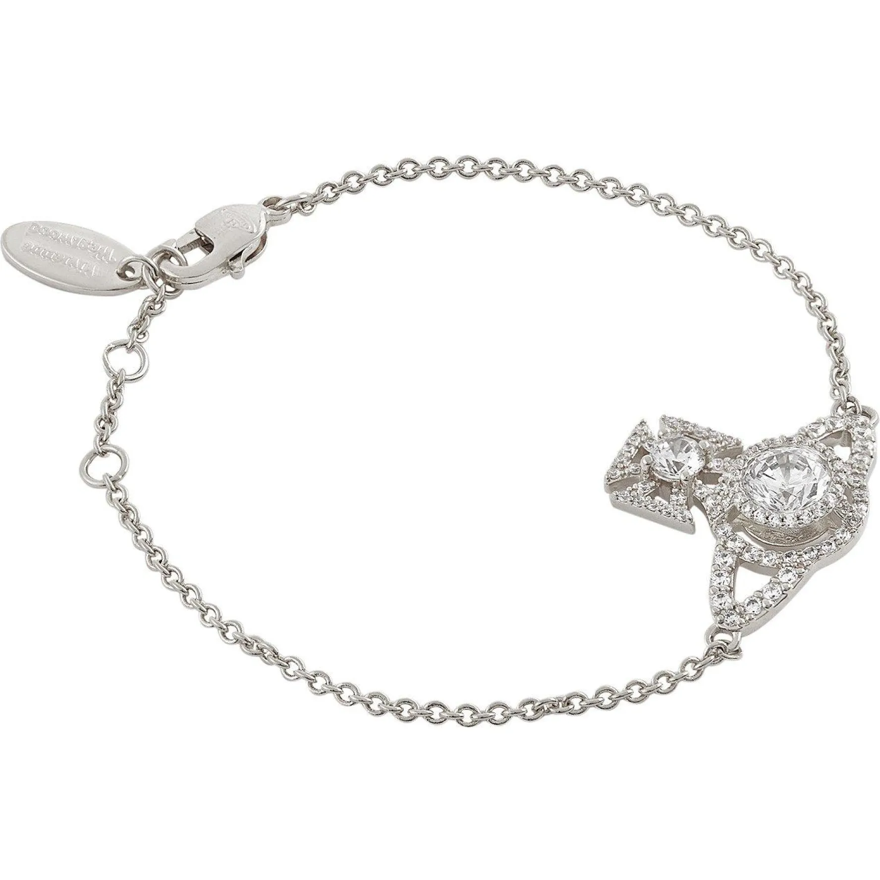 Vivienne Westwood Norabelle Silver Crystal Bracelet
