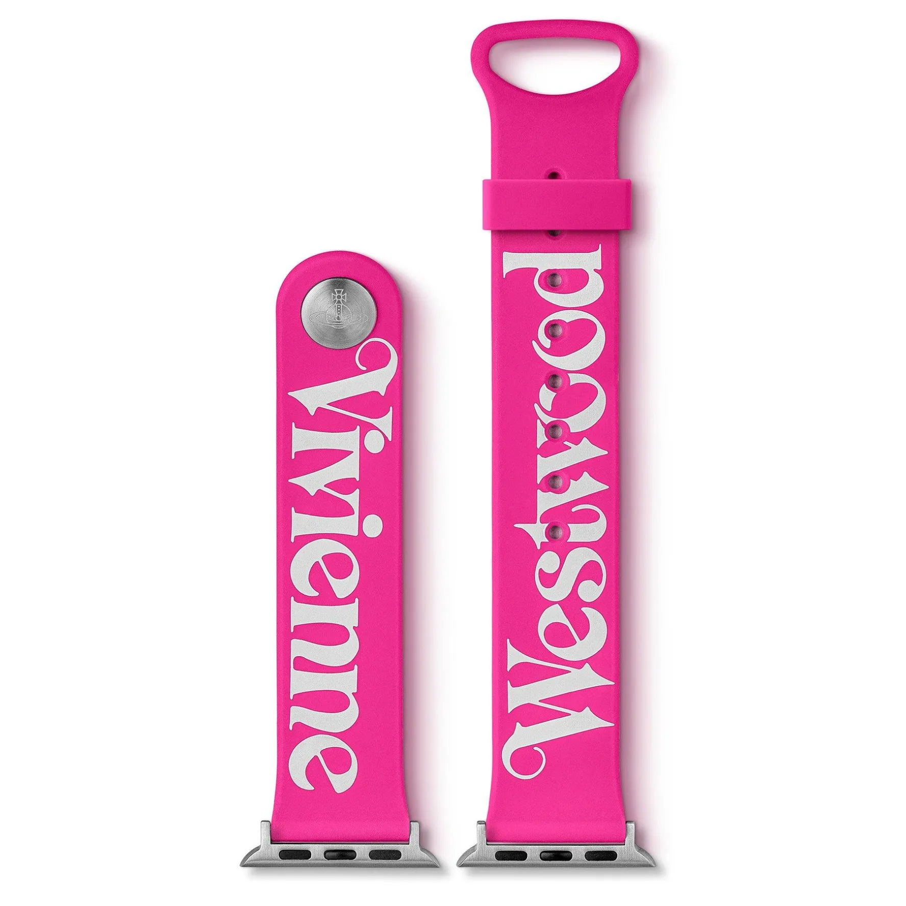 Vivienne Westwood Pink Silicone Apple Watch Strap