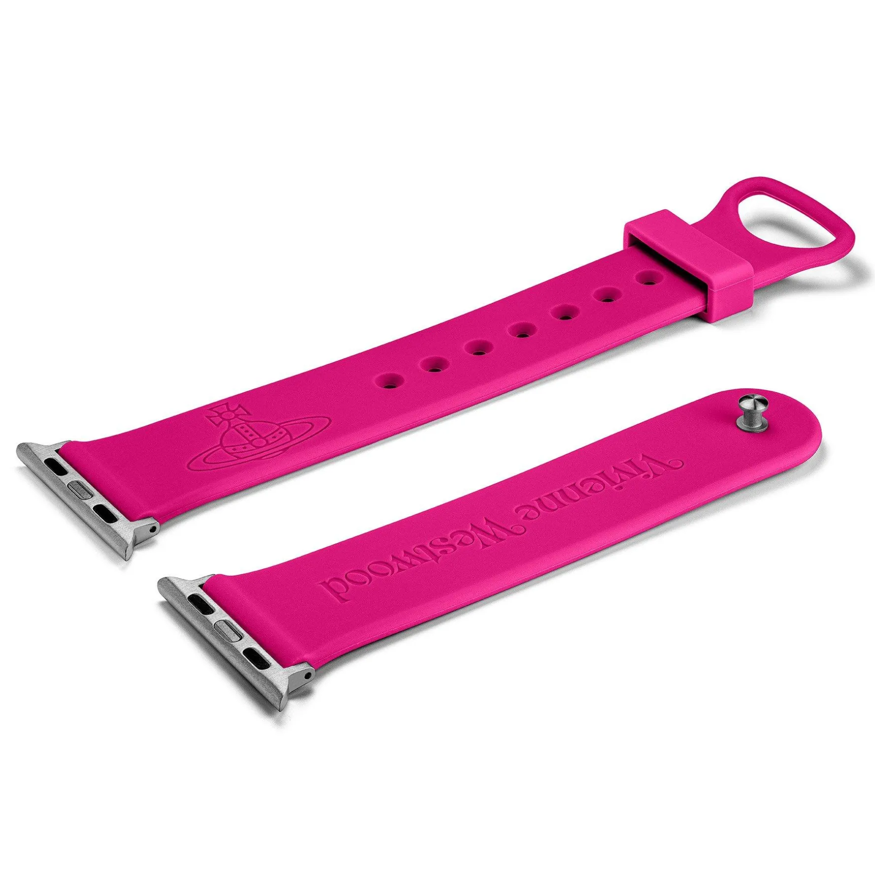 Vivienne Westwood Pink Silicone Apple Watch Strap