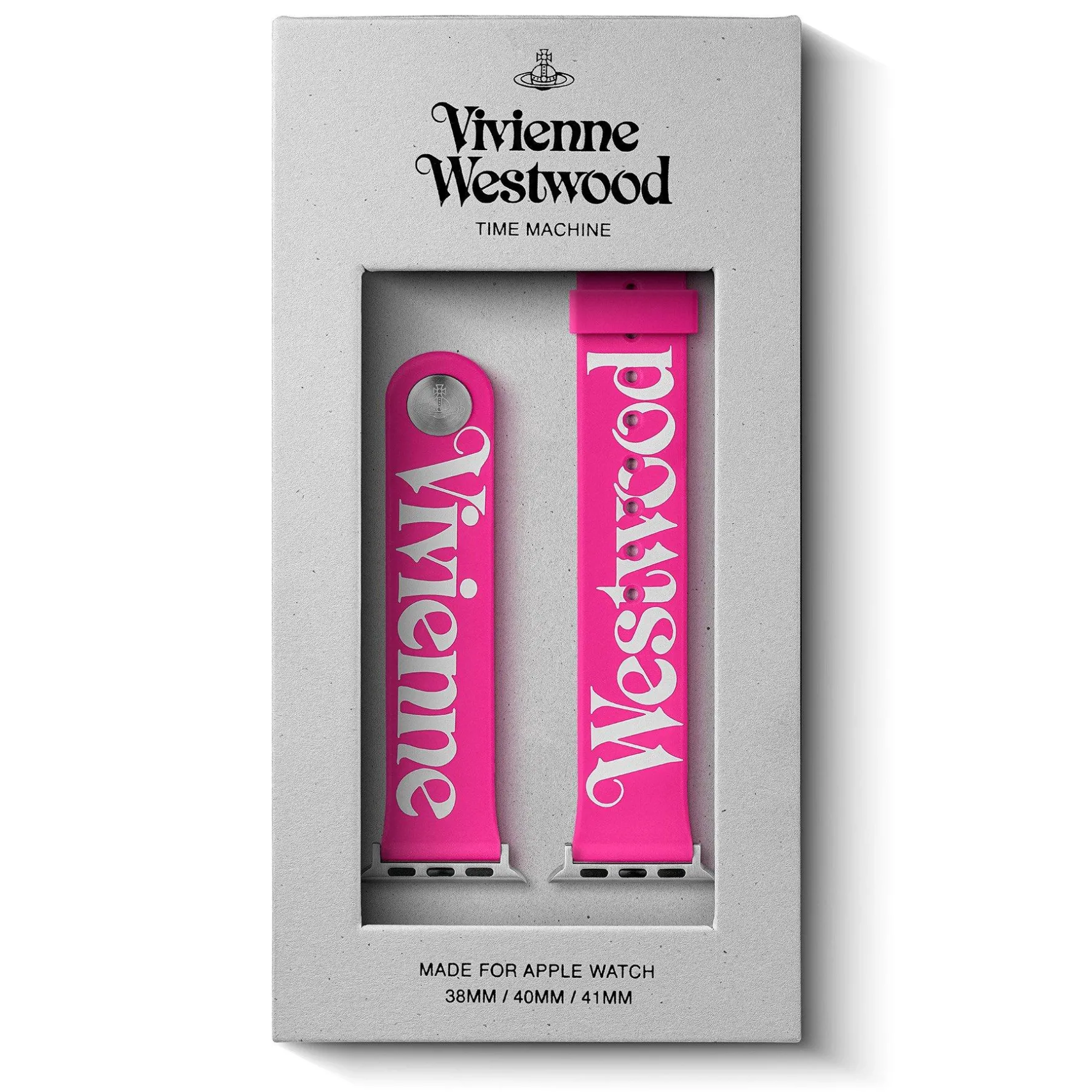 Vivienne Westwood Pink Silicone Apple Watch Strap