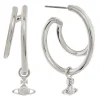 Vivienne Westwood Ronda Silver Hoop Earrings