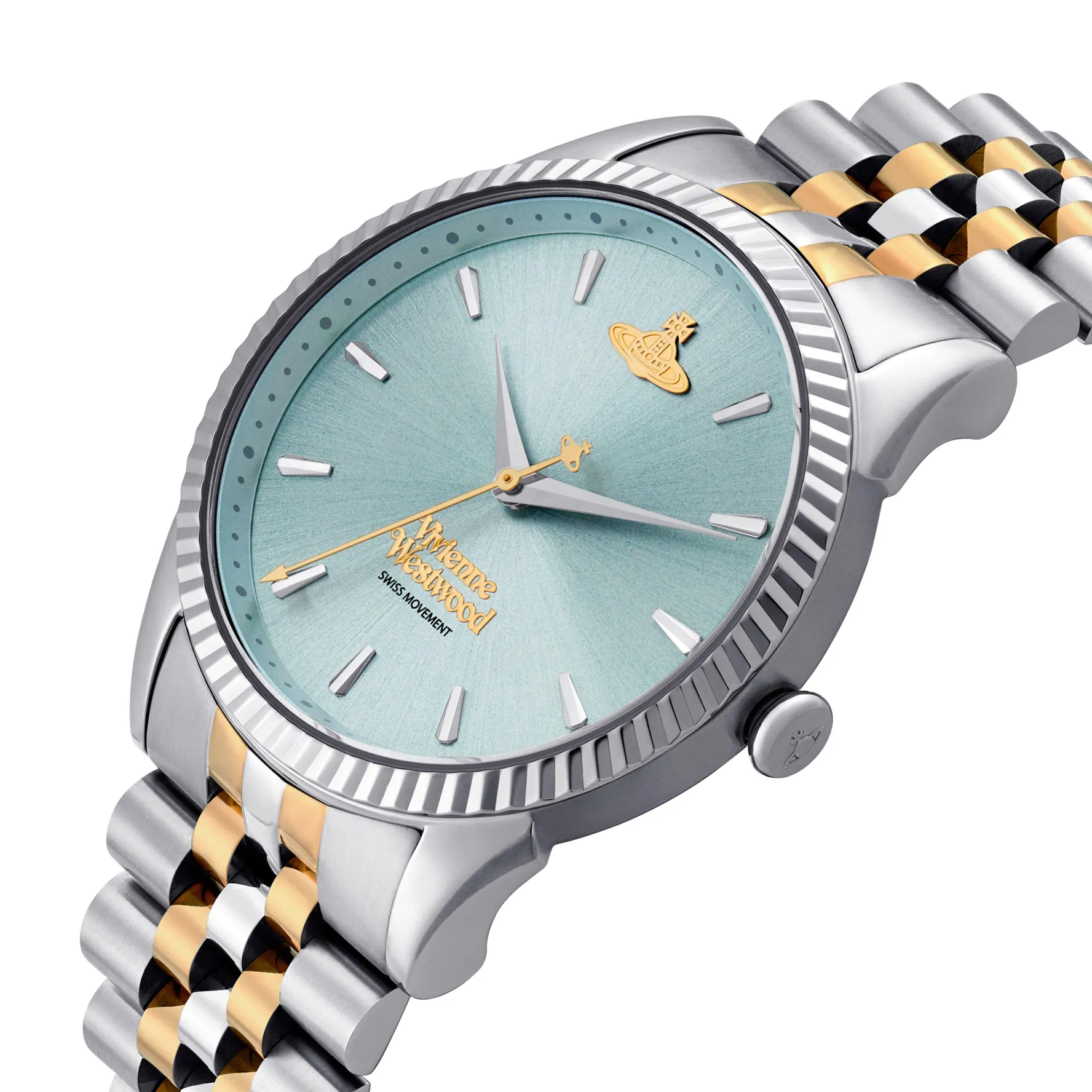 Vivienne Westwood Seymour 38mm Stainless Steel and Yellow Gold Tone Ladies Watch