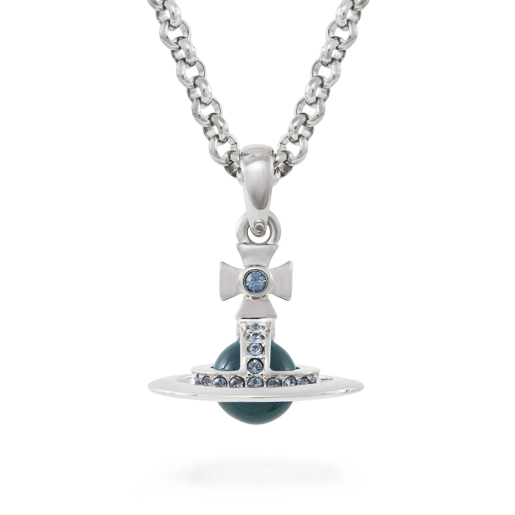 Vivienne Westwood Silver Crystal Pendant