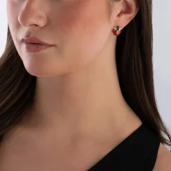 Vivienne Westwood Sylvana Yellow Gold Tone Ladybird Stud Earrings