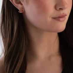 Vivienne Westwood Sylvana Yellow Gold Tone Ladybird Stud Earrings