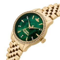 Vivienne Westwood Wallace 32mm Yellow Gold Tone Crystal Ladies Watch