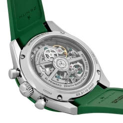 ZENITH Chronomaster Sport 41mm Ceramic Green Rubber Strap Automatic Watch